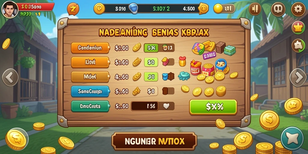 Tampilan antarmuka game yang user-friendly.