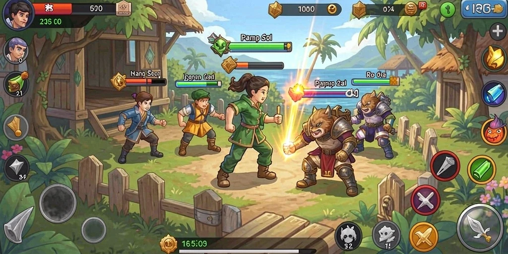 Screenshot pertama menampilkan pemandangan planet yang menakjubkan.